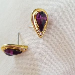 🧨SALE🧨Amethyst Diamond Accent Earrings